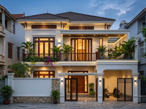 Mẫu Nhà Phố Hai Tầng Hiện Đại P03