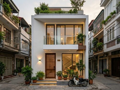 Mẫu Nhà Phố 2 Tầng Hiện Đại P202
