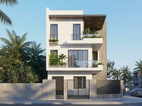 Mẫu Nhà Phố 3 Tầng Hiện Đại P306